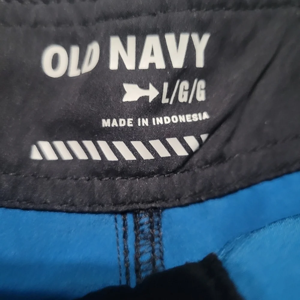 Old Navy Men's Blue Swim Shorts Size Large